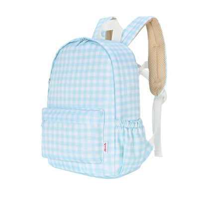 Kinnder - Daycare/Toddler Mini Backpack | Blue Gingham Backpacks Kinnder 