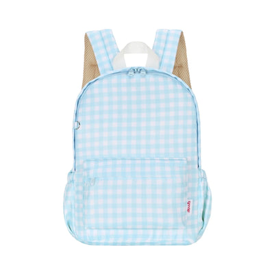 Kinnder - Daycare/Toddler Mini Backpack | Blue Gingham Backpacks Kinnder 