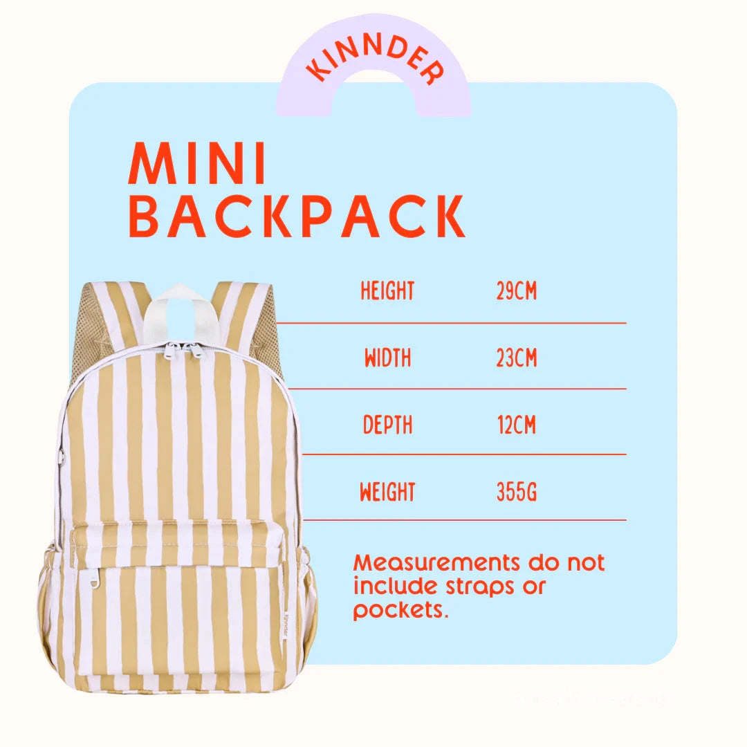 Kinnder - Daycare/Toddler Mini Backpack | Pink Gingham Backpacks Kinnder 