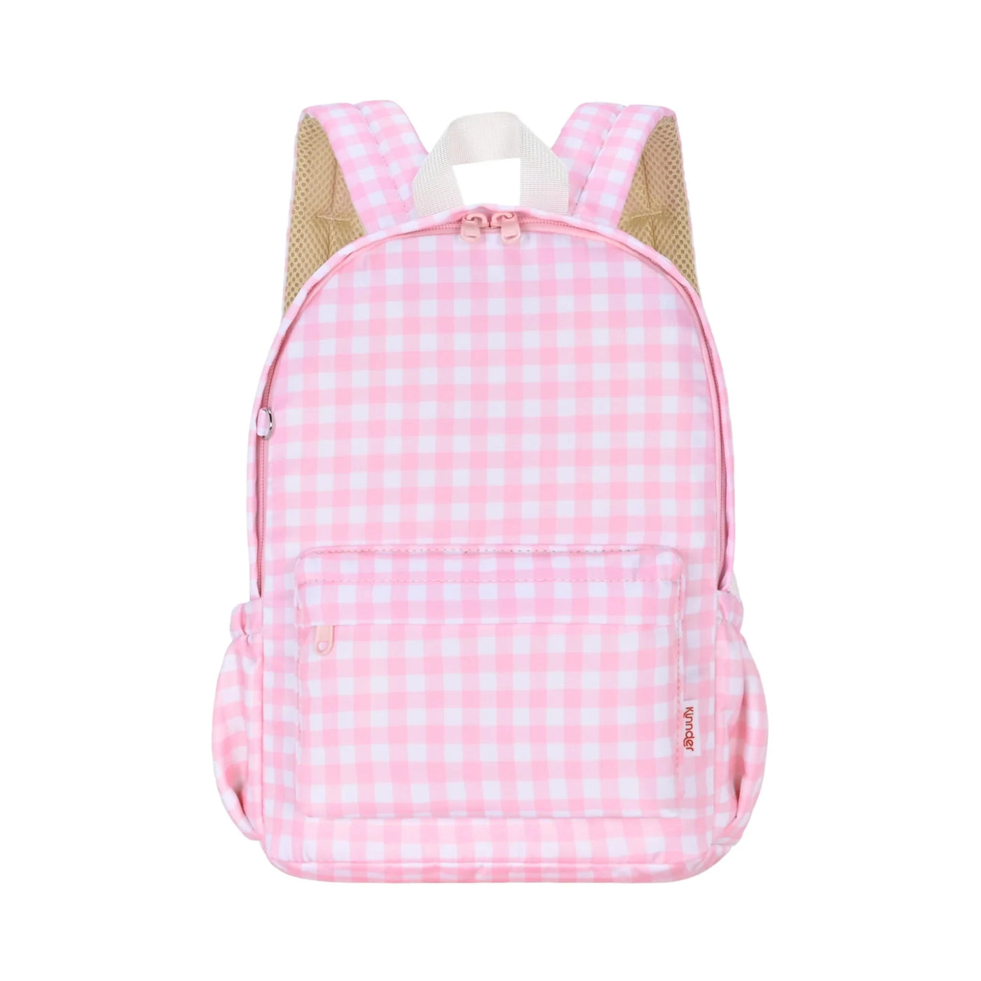 Kinnder - Daycare/Toddler Mini Backpack | Pink Gingham Backpacks Kinnder 
