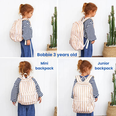 Kinnder - Daycare/Toddler Mini Backpack | Pink Gingham Backpacks Kinnder 