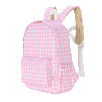 Kinnder - Daycare/Toddler Mini Backpack | Pink Gingham Backpacks Kinnder 