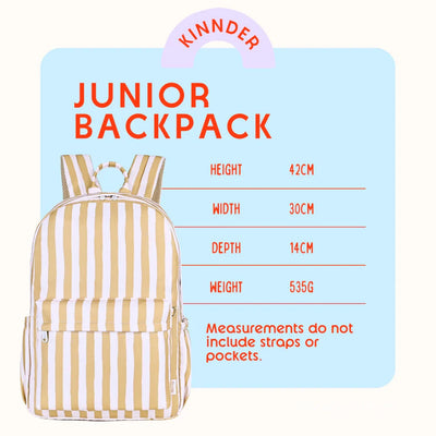 Kinnder - Junior Backpack | Caramel Check Mealtime Kinnder 