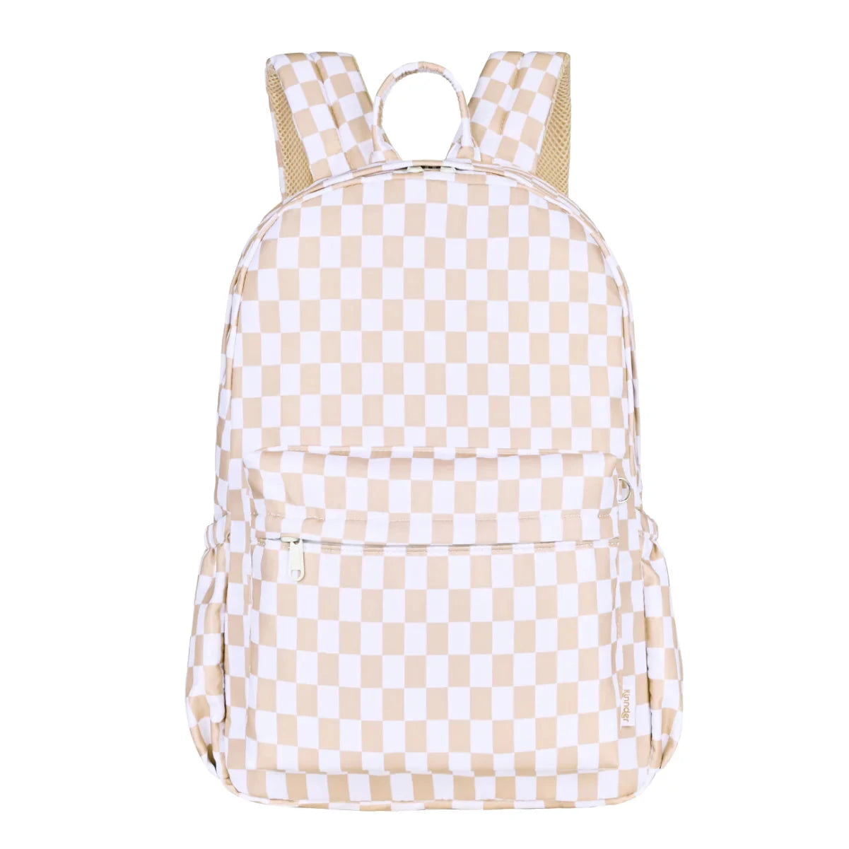 Kinnder - Junior Backpack | Caramel Check Mealtime Kinnder 