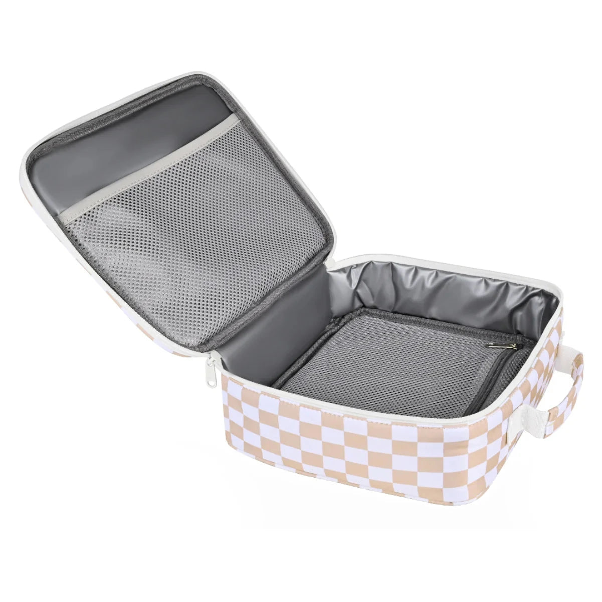 Kinnder - Junior Lunch Bag | Caramel Check Mealtime Kinnder 