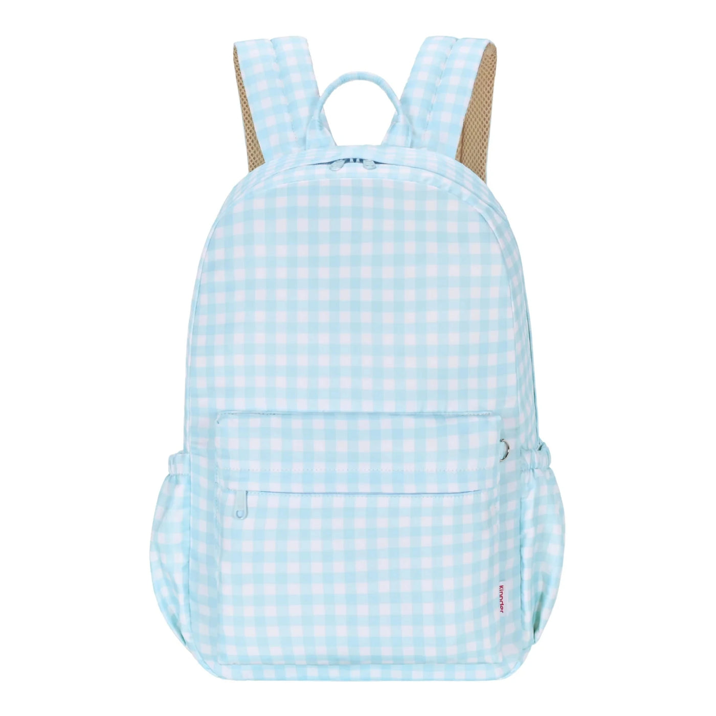 Kinnder - Kindy/School Junior Backpack | Blue Gingham Backpacks Kinnder 