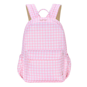 Kinnder - Kindy/School Junior Backpack | Pink Gingham