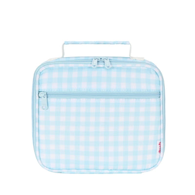 Kinnder - Mini Insulated Lunch Bag | Blue Gingham Mealtime Kinnder 