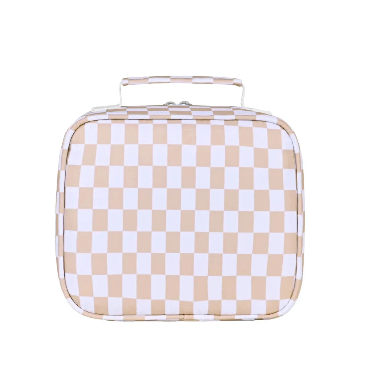 Kinnder - Mini Insulated Lunch Bag | Caramel Check Mealtime Kinnder 