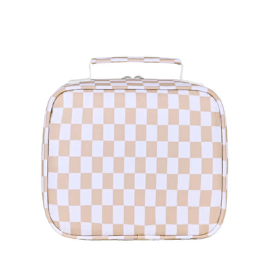 Kinnder - Mini Insulated Lunch Bag | Caramel Check Mealtime Kinnder 