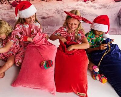 Kip & Co Velvet Santa Sack - Pink Lemonade Santa Sack Kip & Co 