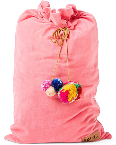 Kip & Co Velvet Santa Sack - Pink Lemonade Santa Sack Kip & Co 