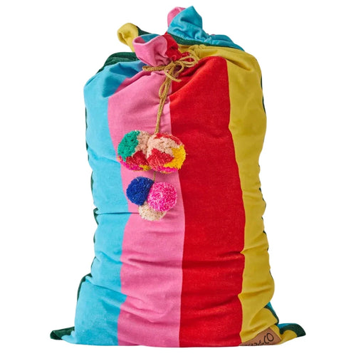 Kip & Co - Velvet Santa Sack | Rainbow Joy
