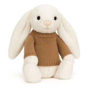 Knitted Jumper Biscuit - With Optional Personalised Name | Fits Medium Bashful Jellycat (JUMPER ONLY)