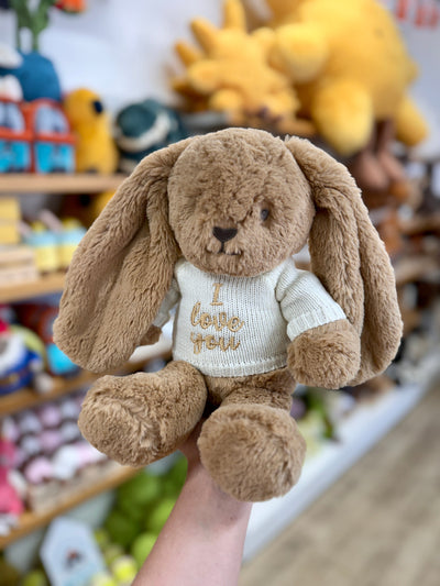 Knitted Jumper Cream - With Optional Personalised Name | Fits Medium Bashful Jellycat (JUMPER ONLY) Cherrie Baby Boutique 