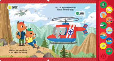 Lake Press - 10-button Sound Book | Emergency Vehicles Books Lake Press 