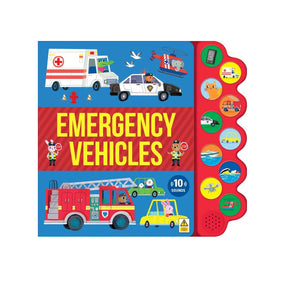Lake Press - 10-button Sound Book | Emergency Vehicles