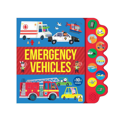 Lake Press - 10-Button Sound Book | Emergency Vehicles