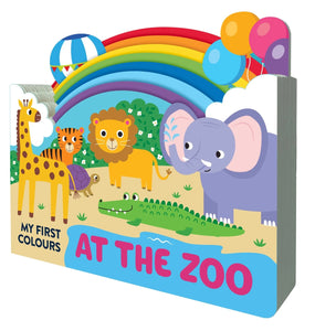 Lake Press - Chunky Scenes Board Book - My First Colours | At the Zoo