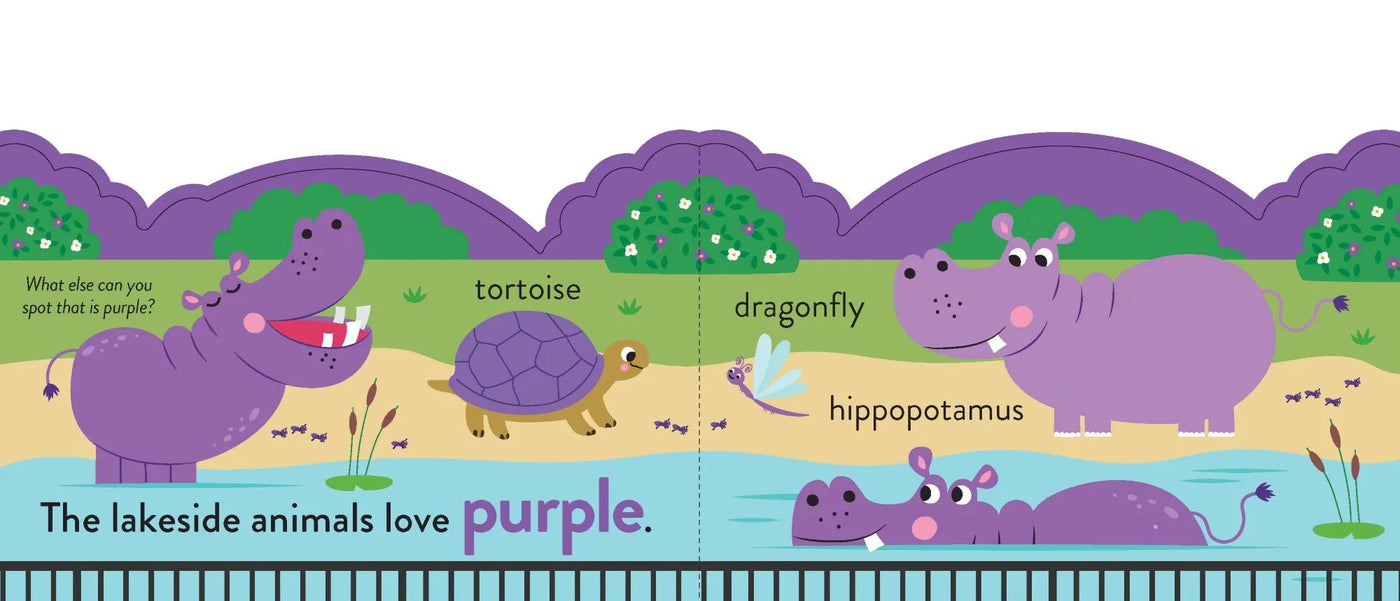 Lake Press - Chunky Scenes Board Book - My First Colours | At the Zoo Books Lake Press 
