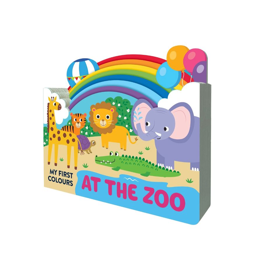 Lake Press - Chunky Scenes Board Book - My First Colours | At the Zoo Books Lake Press 