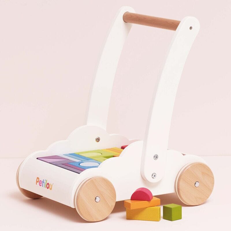 Le Toy Van - Rainbow Baby Walker & Puzzle 45 Blocks Sensory Toy Le Toy Van 