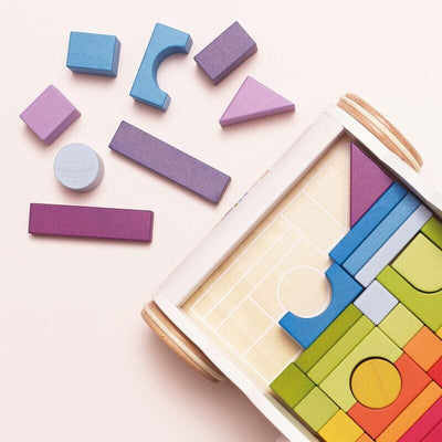 Le Toy Van - Rainbow Baby Walker & Puzzle 45 Blocks Sensory Toy Le Toy Van 