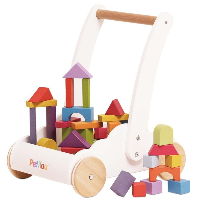 Le Toy Van - Rainbow Baby Walker & Puzzle 45 Blocks Sensory Toy Le Toy Van 