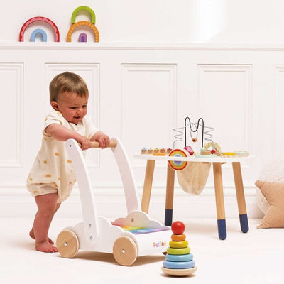 Le Toy Van - Rainbow Baby Walker & Puzzle 45 Blocks Sensory Toy Le Toy Van 