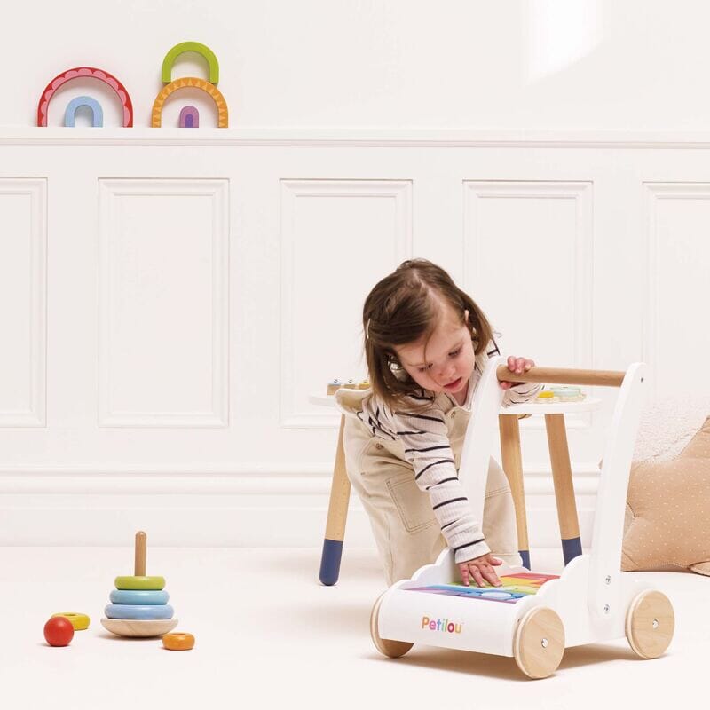 Le Toy Van - Rainbow Baby Walker & Puzzle 45 Blocks Sensory Toy Le Toy Van 