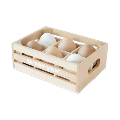 Le Toy Van - Wooden Market Stall & Play Food Crate Bundle Playsets Le Toy Van 