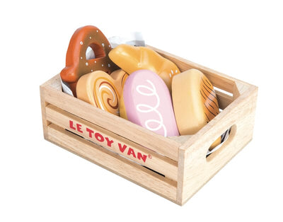 Le Toy Van - Wooden Market Stall & Play Food Crate Bundle Playsets Le Toy Van 