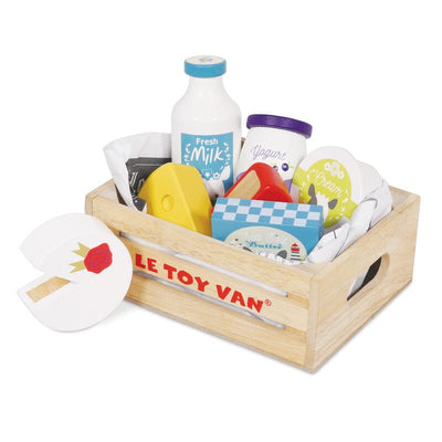 Le Toy Van - Wooden Market Stall & Play Food Crate Bundle Playsets Le Toy Van 