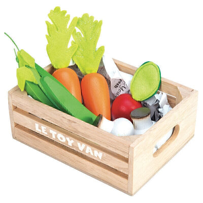 Le Toy Van - Wooden Market Stall & Play Food Crate Bundle Playsets Le Toy Van 