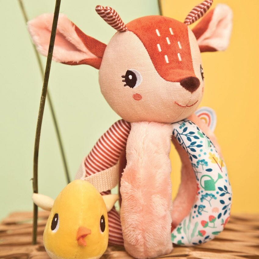 Lilliputiens Stella the Fawn Rattle with Handles Rattle Lilliputiens 