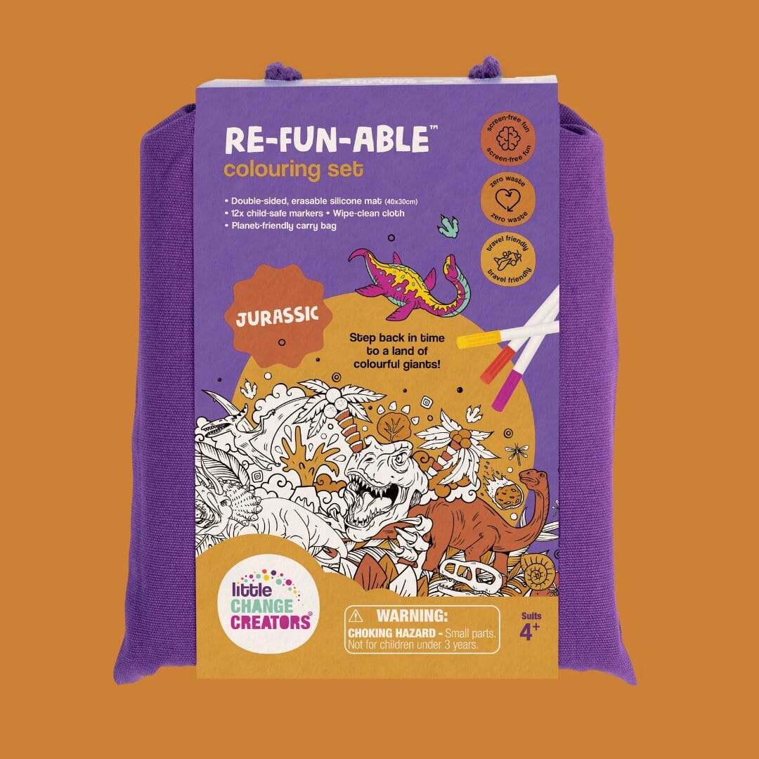 Little Change Creators - Jurassic Re-FUN-able Colouring Set Activity & Craft Little Change Creators 