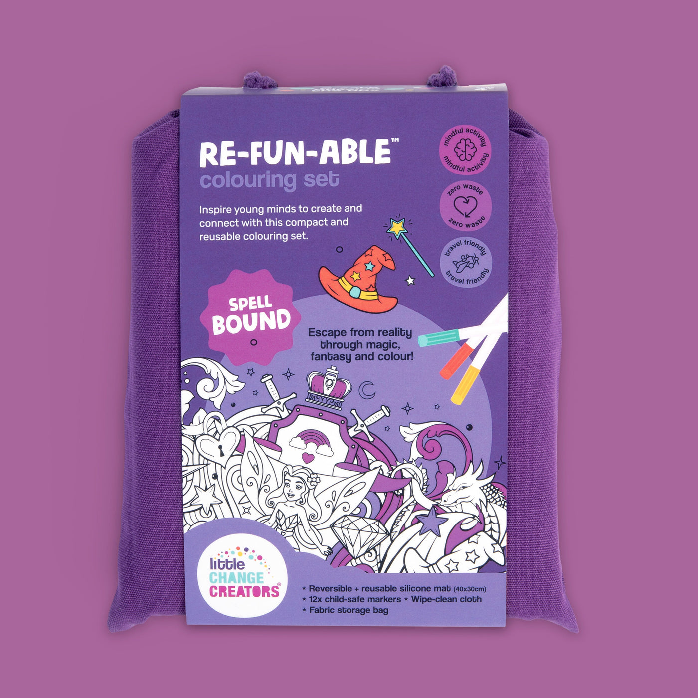 Little Change Creators - Spellbound Re-FUN-able Colouring Set Activity & Craft Little Change Creators 