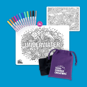 Little Change Creators - Underwater Re-FUN-able Colouring Set