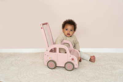 Little Dutch - Baby Walker | Pink Wooden Toy Little Dutch 