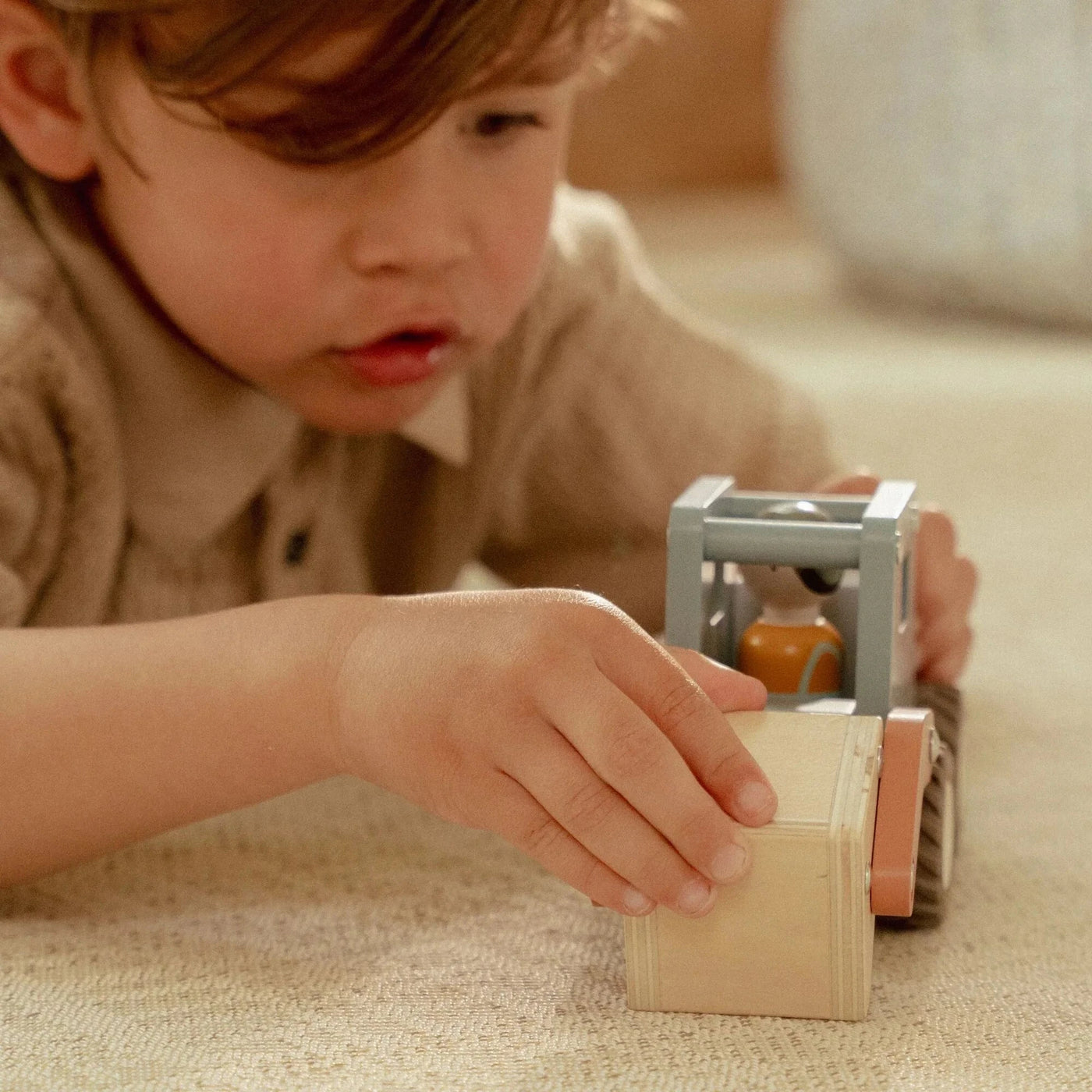 Little Dutch - Crane Truck Wooden Toy Little Dutch 