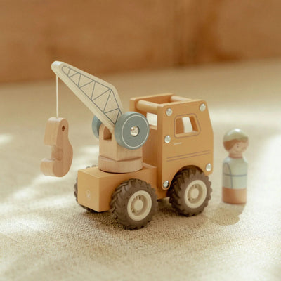 Little Dutch - Crane Truck Wooden Toy Little Dutch 