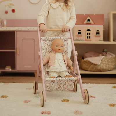 Little Dutch - Doll Stroller | Pink Doll Accessories Little Dutch 