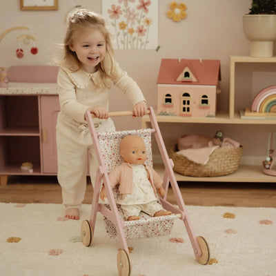 Little Dutch - Doll Stroller | Pink Doll Accessories Little Dutch 