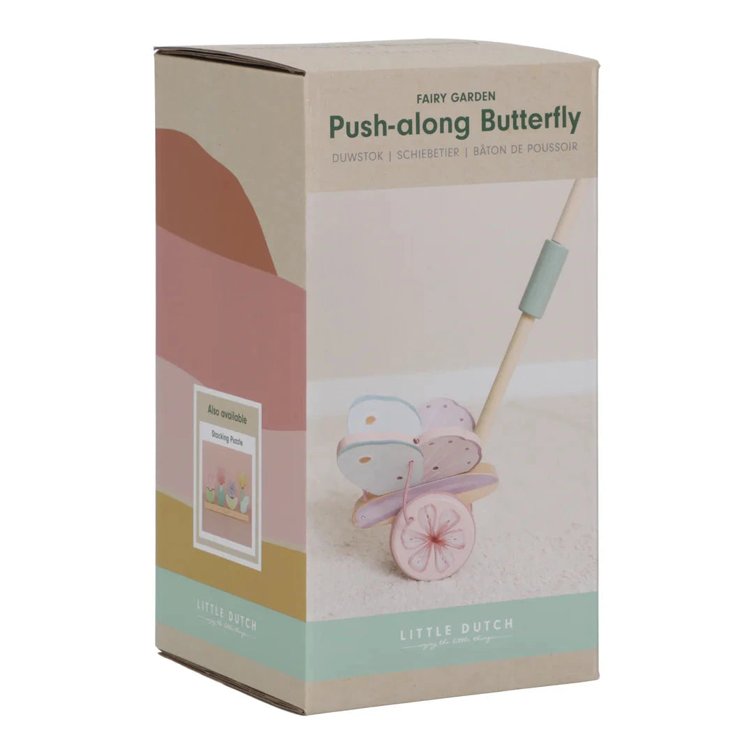 Little Dutch - Fairy Garden Push-Along Butterfly Wooden Toy Little Dutch 