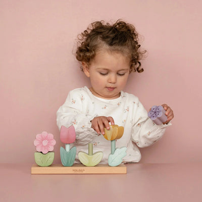 Little Dutch - Fairy Garden Stacking Puzzle Flower Wooden Toy Little Dutch 
