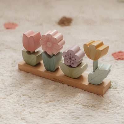 Little Dutch - Fairy Garden Stacking Puzzle Flower Wooden Toy Little Dutch 