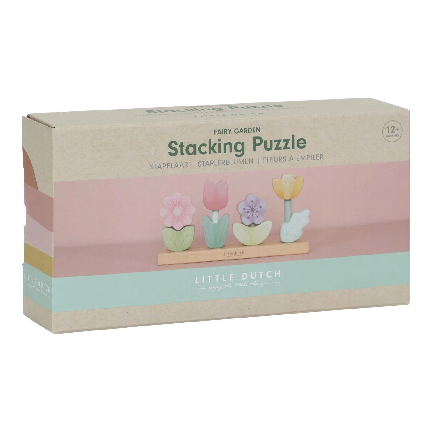 Little Dutch - Fairy Garden Stacking Puzzle Flower Wooden Toy Little Dutch 