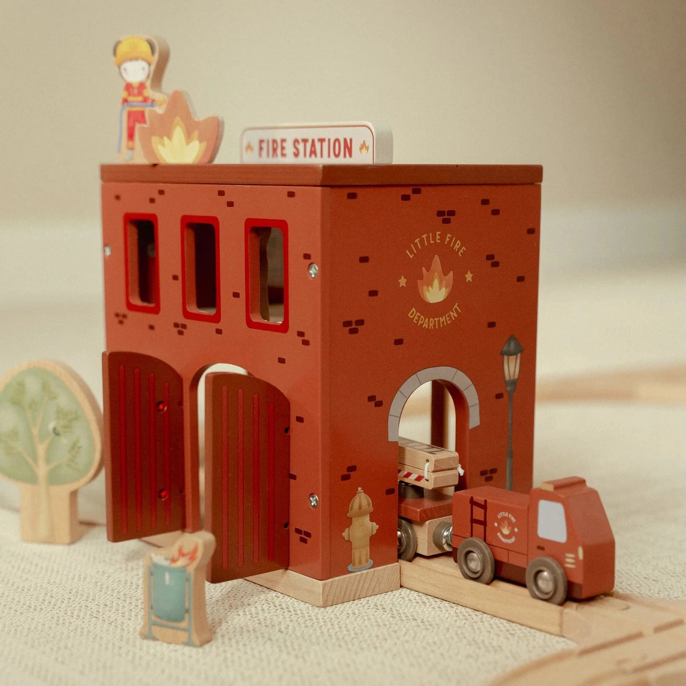 Little Dutch - Fire Station Wooden Toy Little Dutch 