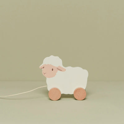 Little Dutch - Little Farm Pull Along | Sheep Wooden Toy Little Dutch 