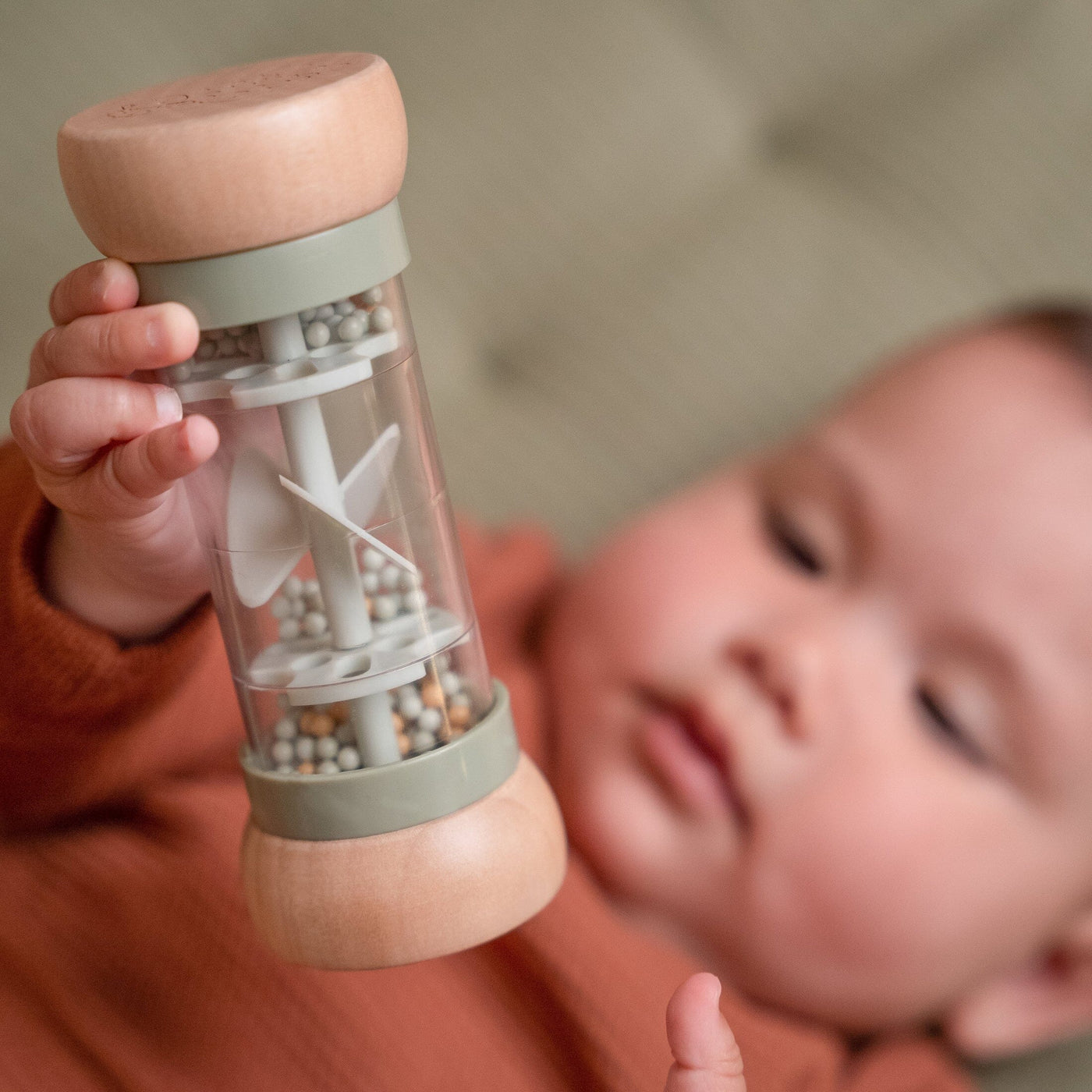 Little Dutch - Little Farm Rain Rattle Sensory Toy Little Dutch 